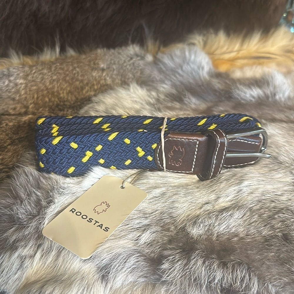 Roostas Navy & yellow Belt (UB4) NEW
